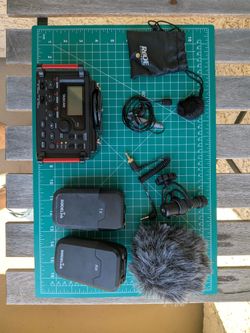 TASCAM 4Ch Recorder, and RHODE Mic Kit - Videographer Starter Pack