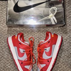 Off White Dunks Universal Red 10.5 Men’s 