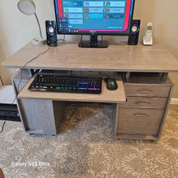 Gray Computer Desk