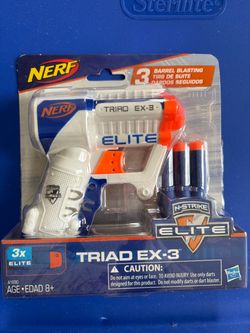 Nerf Triad Ex-3 N-Strike Elite 3 Barrel Blasting New in Package