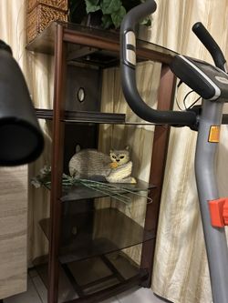 Wood And Glass Cabinet/shelf