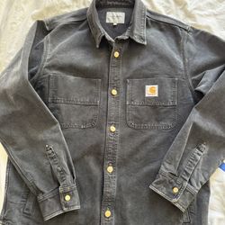 Carhartt WIP work In Progress Canvas Shirt Jacket Mitch Black 