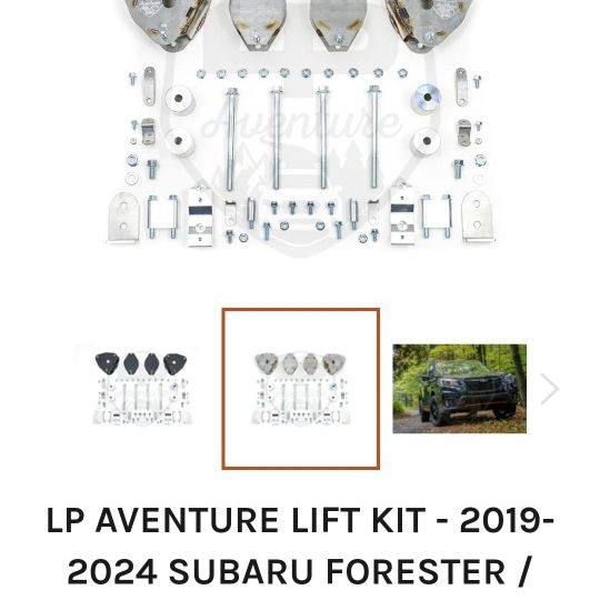 2019-2024 Subaru Forester (All Models / Wilderness) 2" Lift Kit