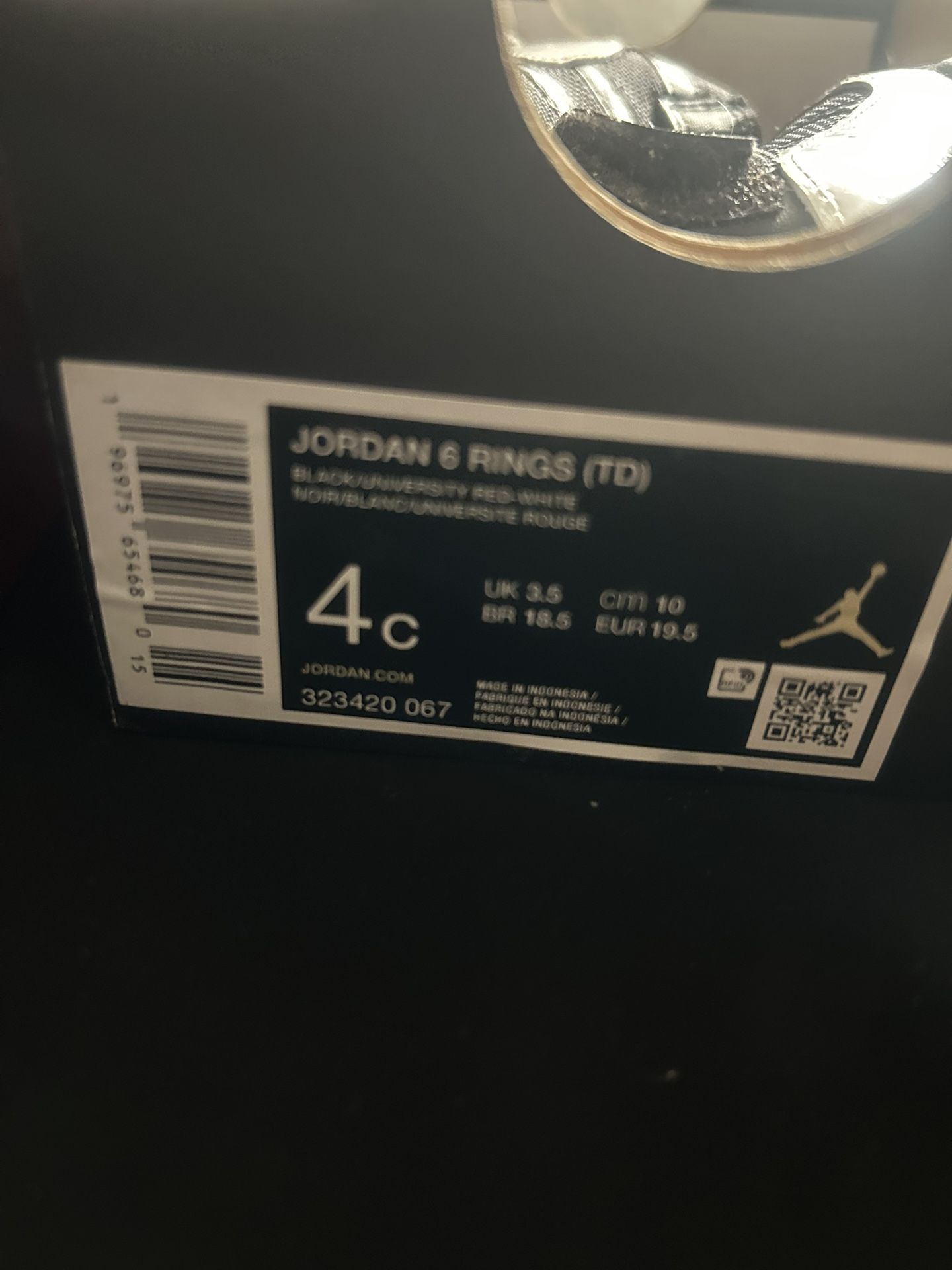 Jordan 6 Rings With Box 4c