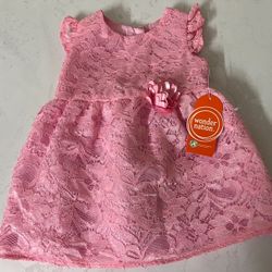 New Wounder Nation Pink Girl Dress 3-6 Month 