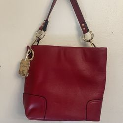 Red Alyssa Hobo Shoulder Bag
