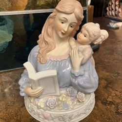 Porcelain Figurine Of Mother & Child