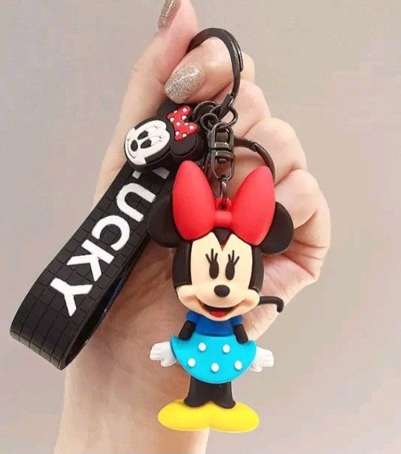 Cute New Minnie Mouse Keychain Or Backpack Charm
