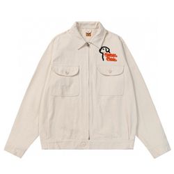 Puppy Embroidered Jacket Cream Human Made
