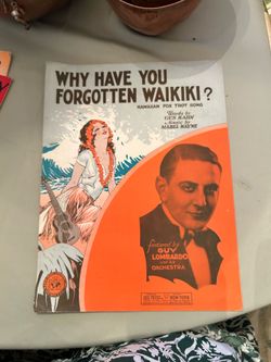 Vintage sheet music