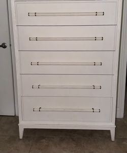 White tall dresser
