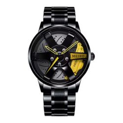 Avid1 AV6 Rim style wrist, watch yellow