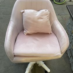 Pink Vanity Chair 