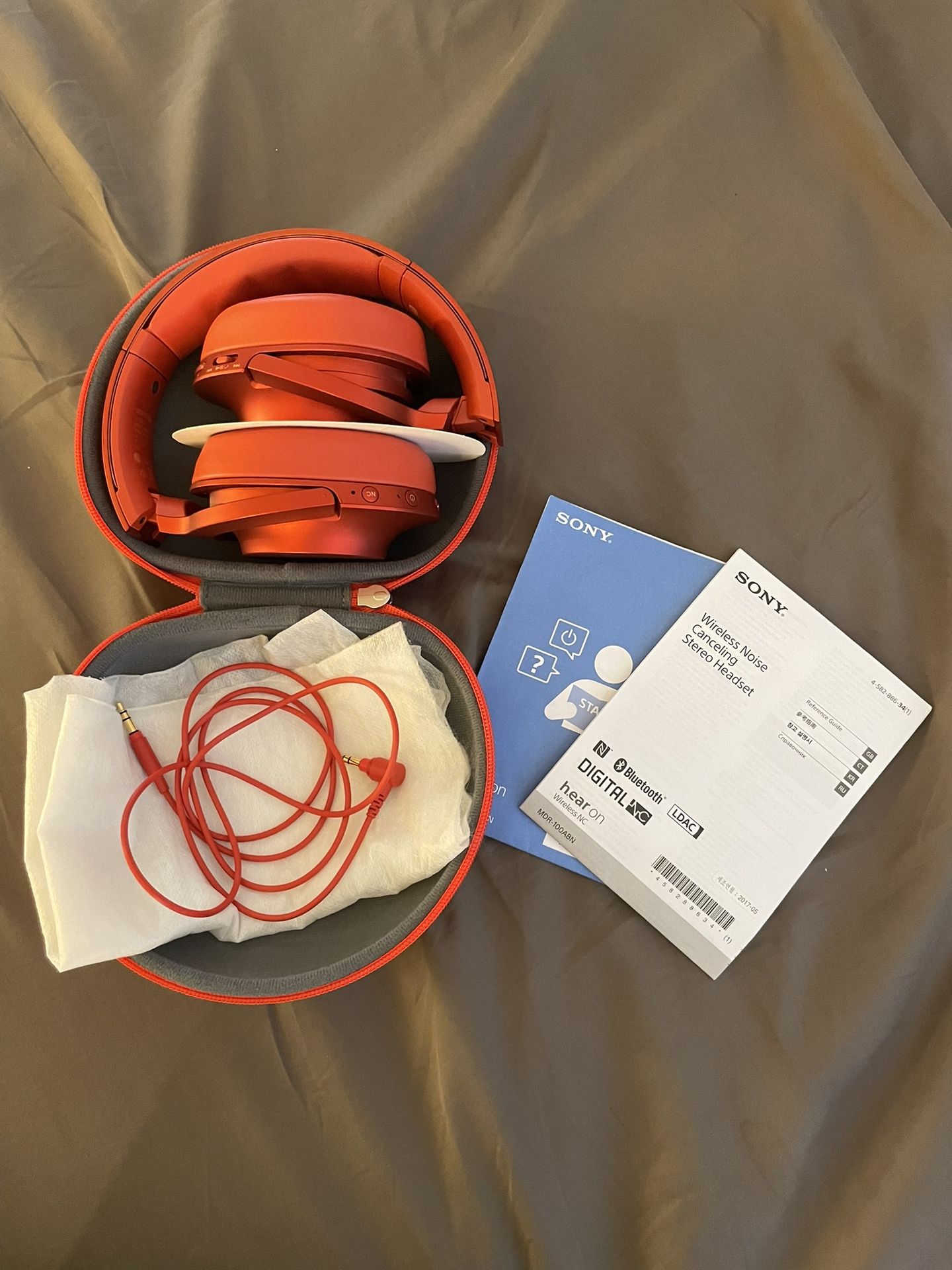 SONY Wireless Headset MDR-100ABN - RED