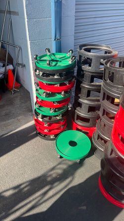 Plastic Keg Dollies – Green / Red / Black