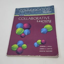 Communication Skills for Collaborative Learning Paperback @2009 3rd 
Edition Paperback. Pre-owned, cover wear, pages clean. Please see photos.
Weight 
