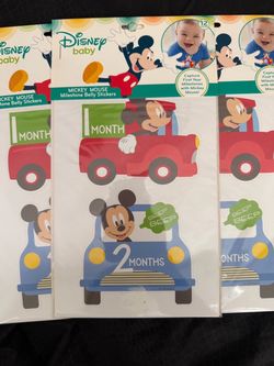 Mickey Mouse Milestone Belly Stickers