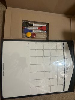 Monthly planner magnet