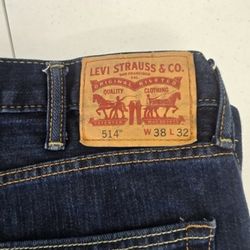 Men's Levis red tab 514 38"x32" Dark Blue