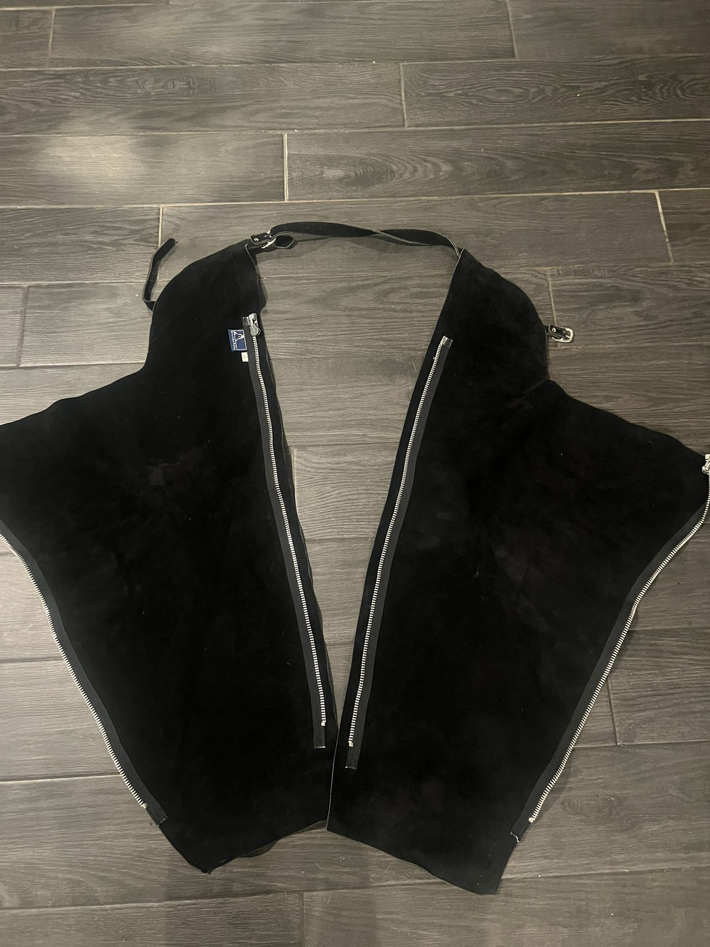 Suede Leather English Black Leather Riding Chaos, Kids 