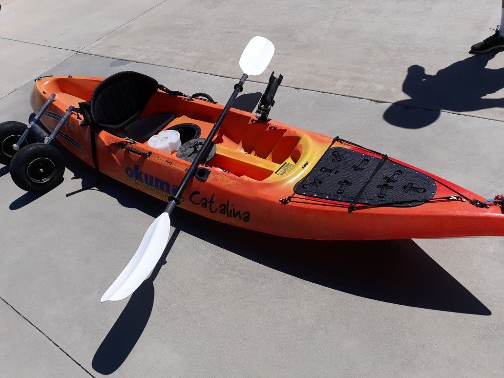 Cobra kayak navigator/ okuma catalina sit on top fishing platform for