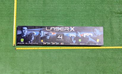 Laser X Tag-Four Blasters+Vests 4-Multiplayer 200ft Gaming Kids Toy Set NIP