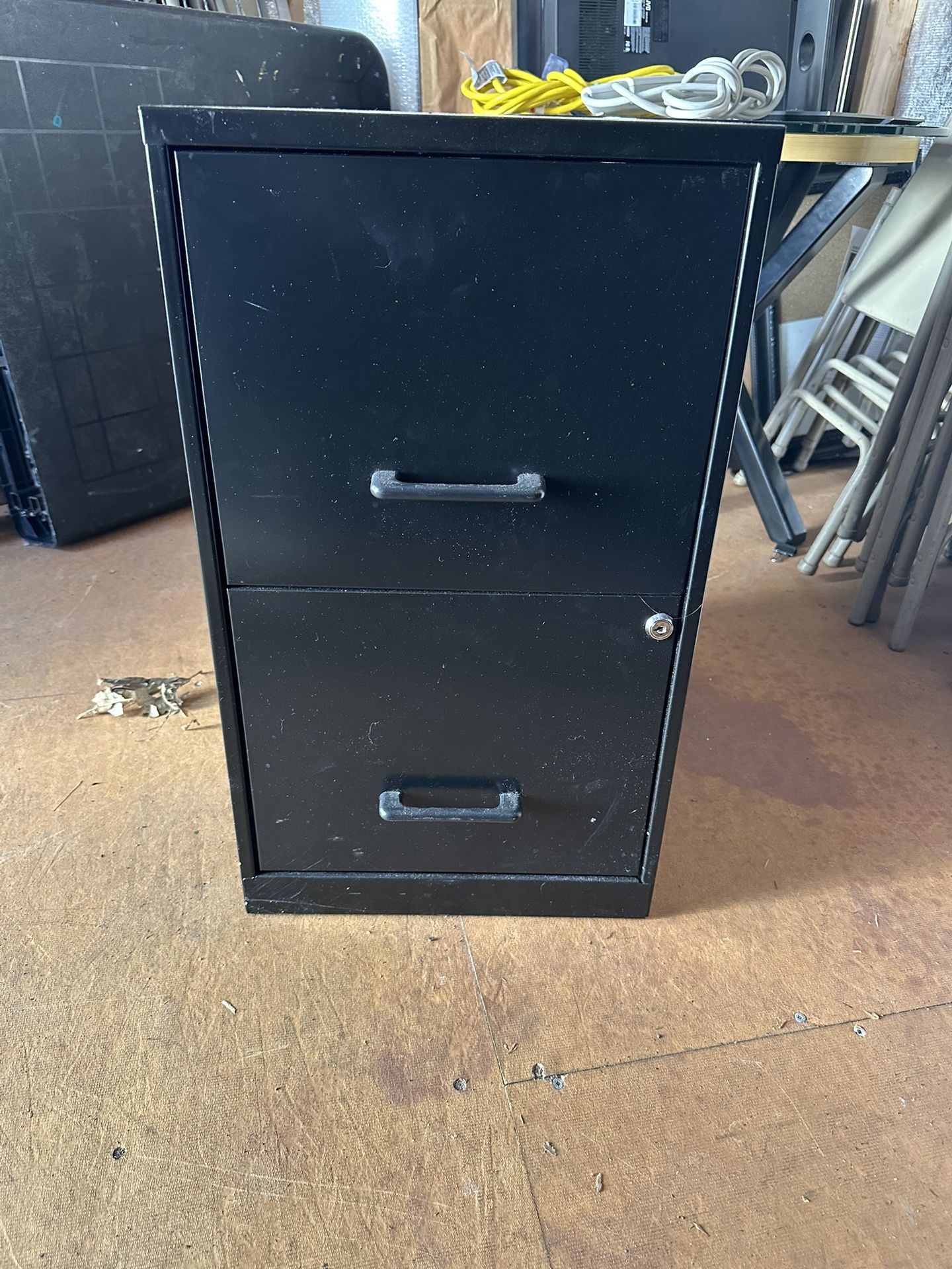 Two Drawer Metal File Cabinet