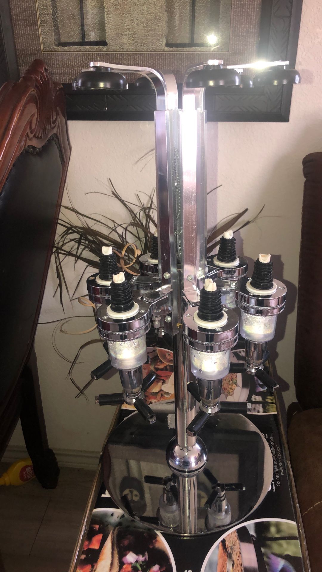 Dispensador De Vino  Para 6 Botellas 
