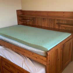 Trundle Bed With 2 Mattresses  
