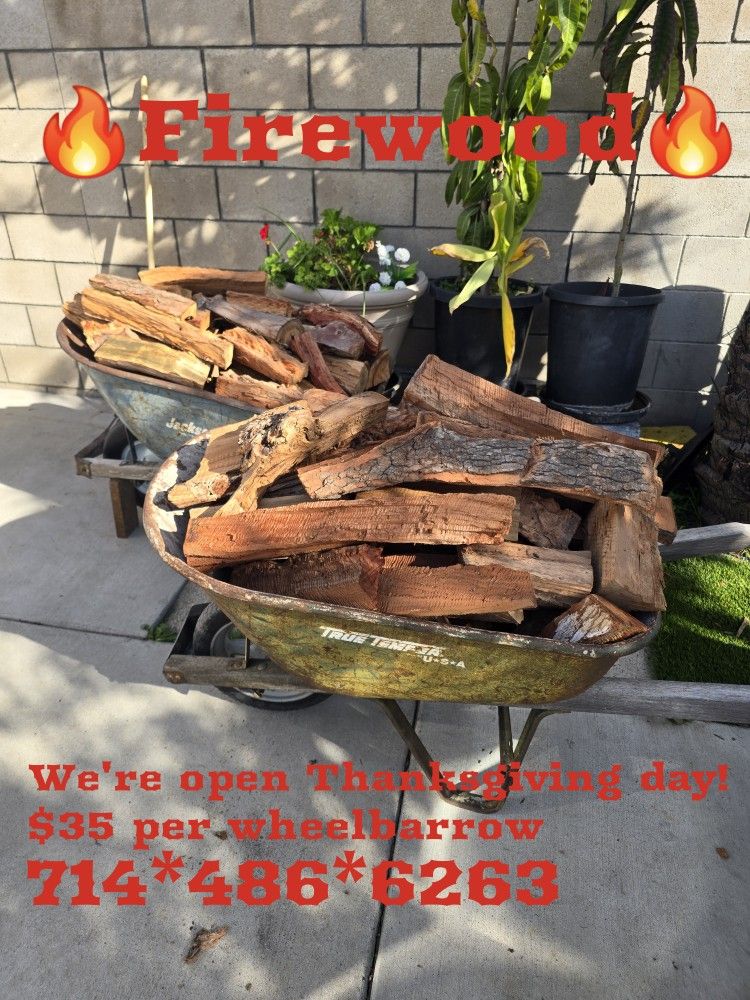 Split Firewood Ready For Bon Fire