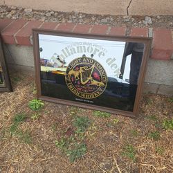 Vintage Bar Mirror  Tullamore  Dew Whiskey