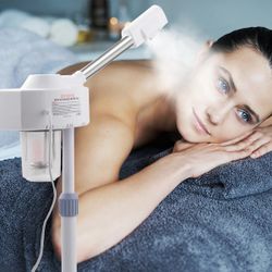 2 in 1 Professional Touch Screen Facial Steamer with 5X Magnifying Lamp