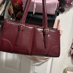 Burgundy Shoulder Purse