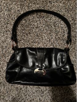 Vintage Nine West Black Shoulder Bag - Y2K Grunge Aesthetic