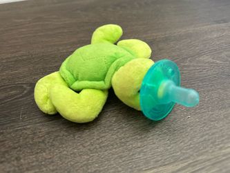 Green Turtle Plush Pacifier Toy WubbaNub - Turtle Infant Pacifier