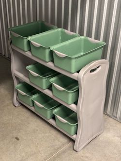 STERILITE 9 Bin Organizer Bedroom Closet Toys Shoes Kitchen Garage