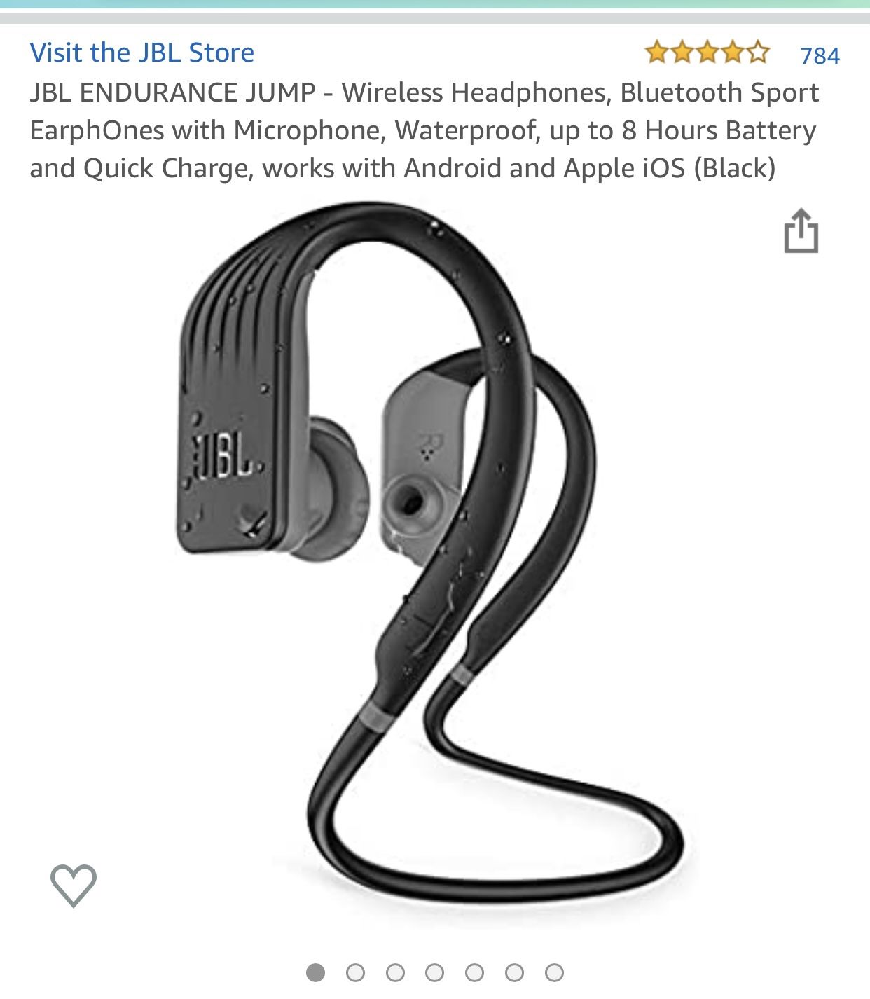 JBL wireless waterproof headphones