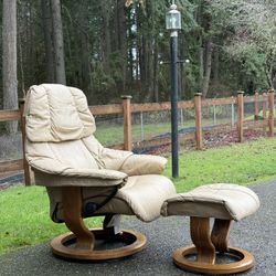 Ekornes Stressless  Chair And Ottoman 