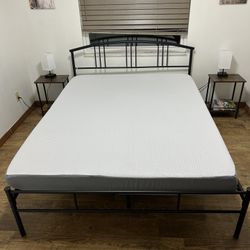 Queen Bed With Mattress 