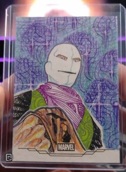 2026 Topps Chrome Marvel Chameleon 1/1 Gold Foil Sketch Auto