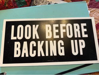 Hard plastic sign, vintage