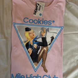 Cookies SF “Mile High Club” graphic tee in pink