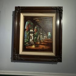 San Juan Capistrano Mission Arched Walkway Bye Carl Valente