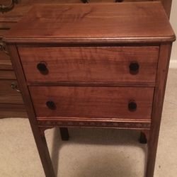 Vintage Sewing Wood  Table/Cabinet Numbered 52-P