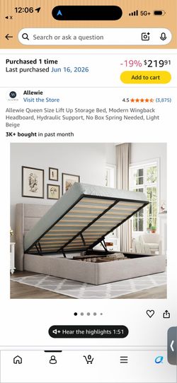 Queen Storage Bed (New In Box)