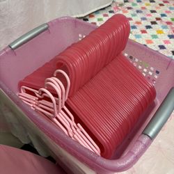 Little IKEA Pink Hangers 