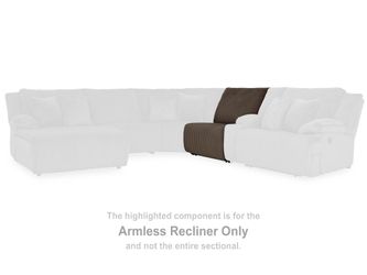 Top Tier Chocolate Armless Recliner