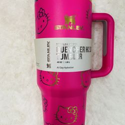 Hot pink / Gold hello Kitty Stanley
