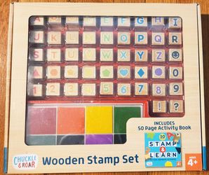 Wooden Stamp set + Activity Book