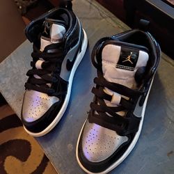 Size 1 Boys Jordans Air Force Ones